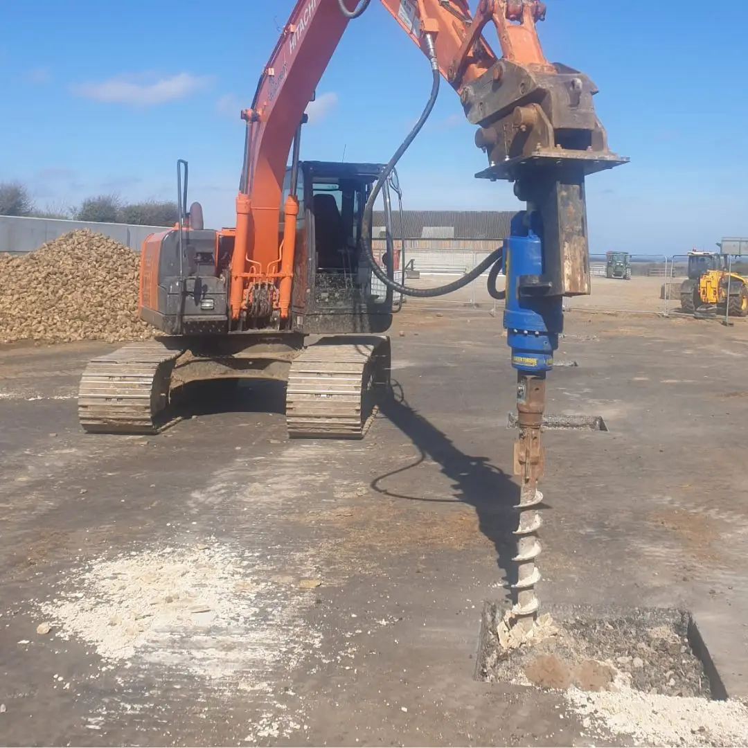 Excavator Mounted Auger
