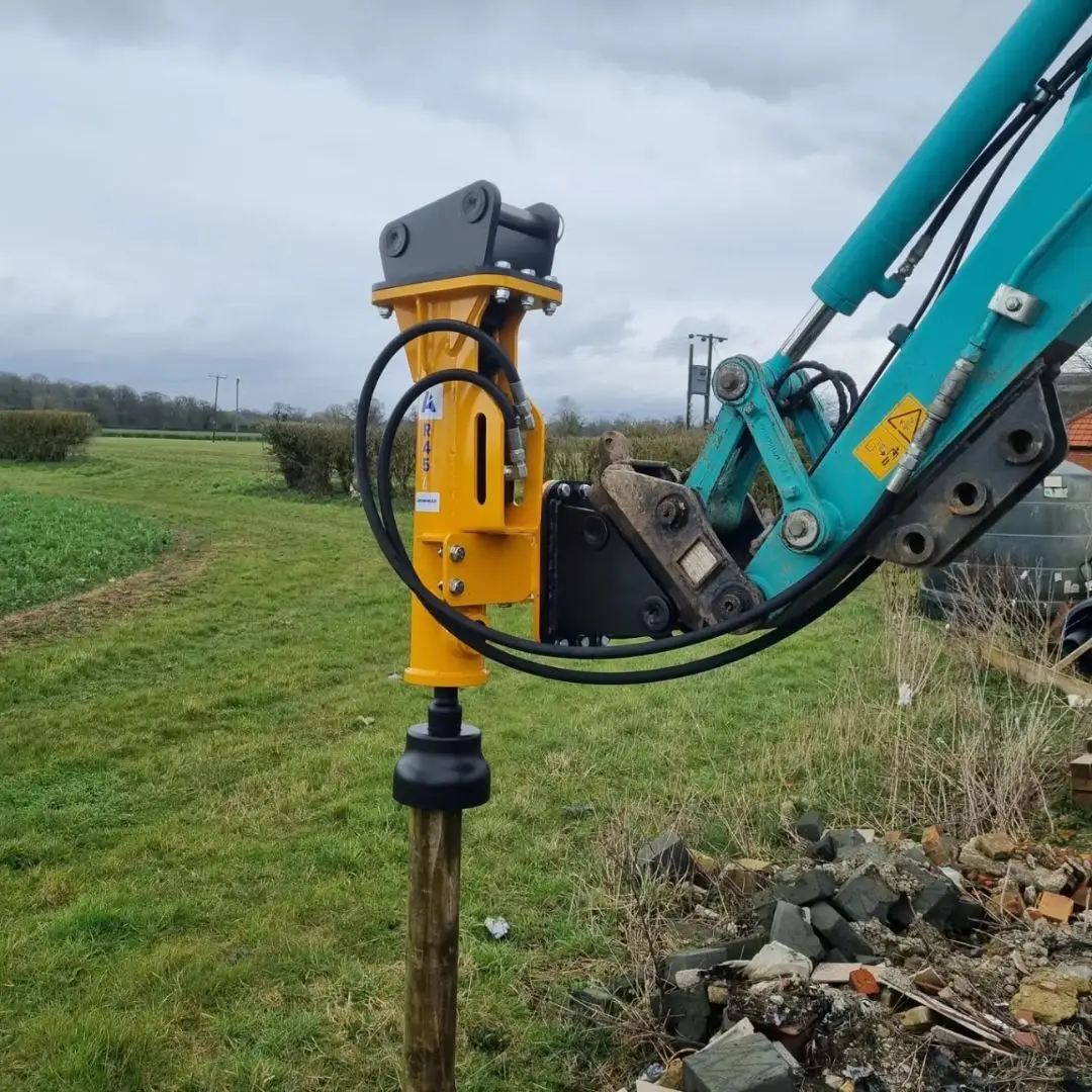 Excavator Mounted Post Knocker